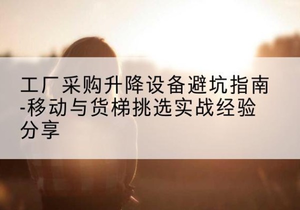尼勒克移动式升降机怎么选-工厂采购升降设备避坑指南-移动与货梯挑选实战经验分享